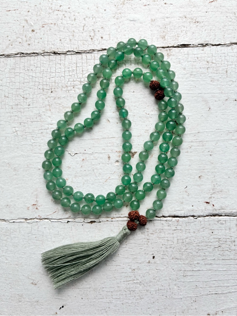 Mala Collective aventurine 108 beads